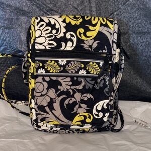 Vera Bradley Black and Yellow Crossbody Bag